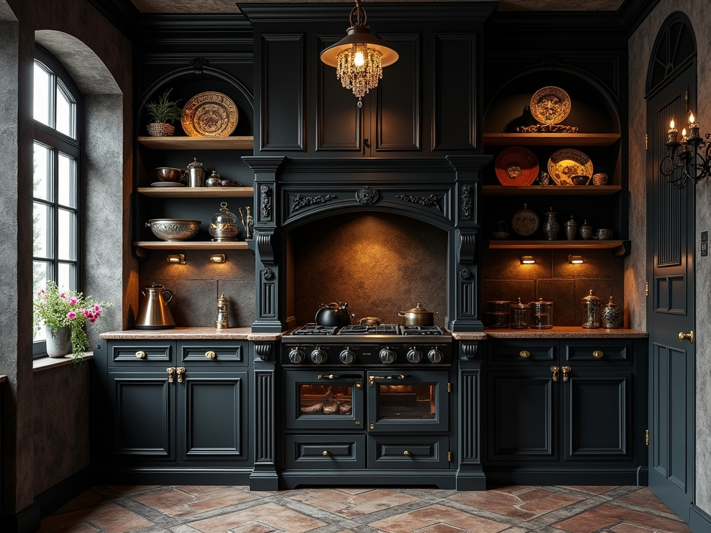 Enchanting Gothic-Inspired Kitchen Designs