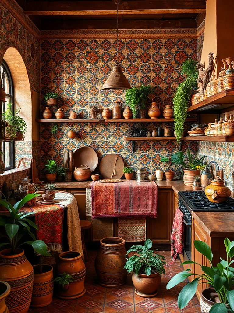 Stunning boho kitchen designs