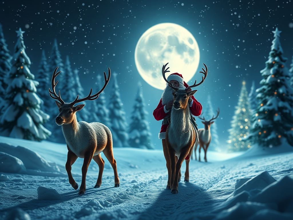 Image for Santa Claus and his Reindeer: