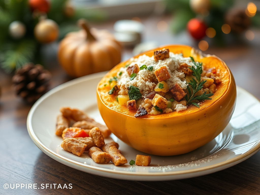 Image for Vegetarian Stuffed Butternut Squash: