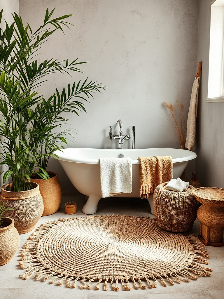 Boho Bathroom Rug Ideas