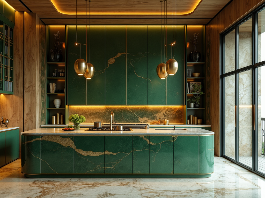 Stunning Art Deco Kitchen with Japanese Elegance