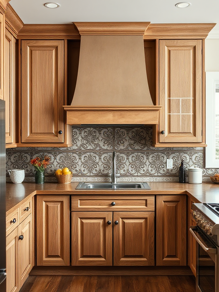 Kitchen Backsplash Ideas With Oak Cabinets