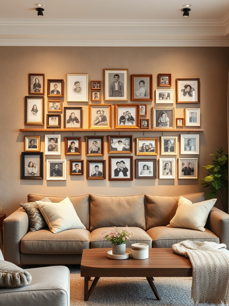 Living Room Gallery Wall Ideas