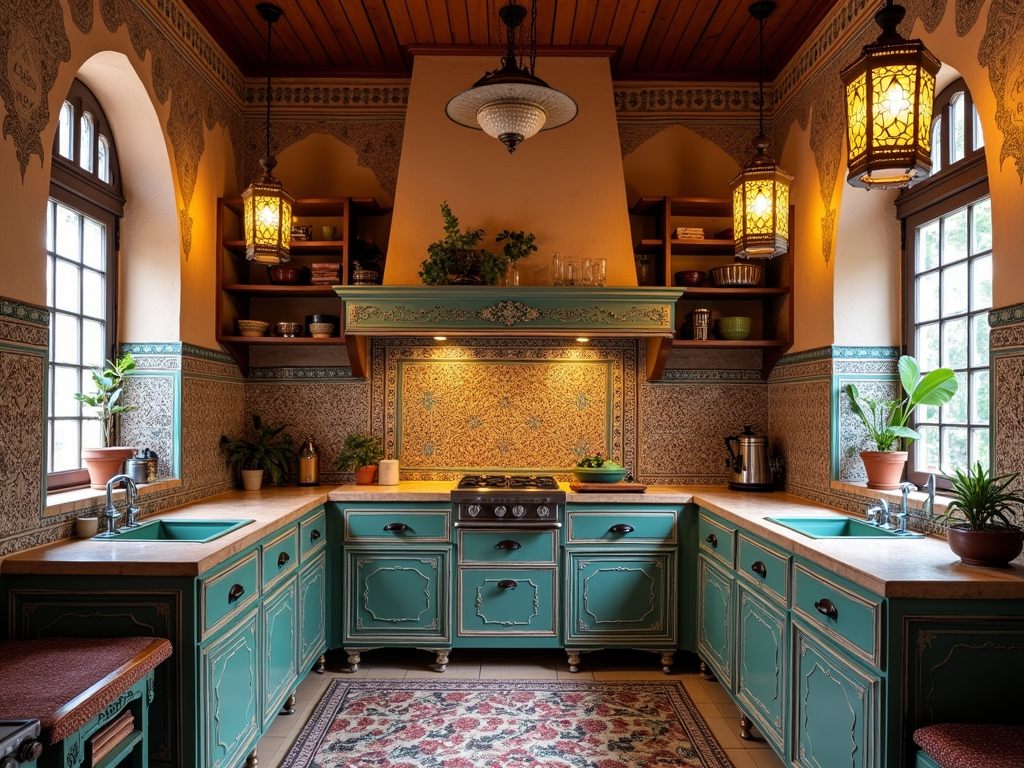 Enchanting Moroccan-Style Kitchens: A Bohemian Dream