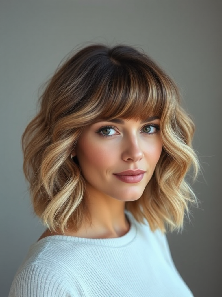 Chin-Length Shag Haircuts