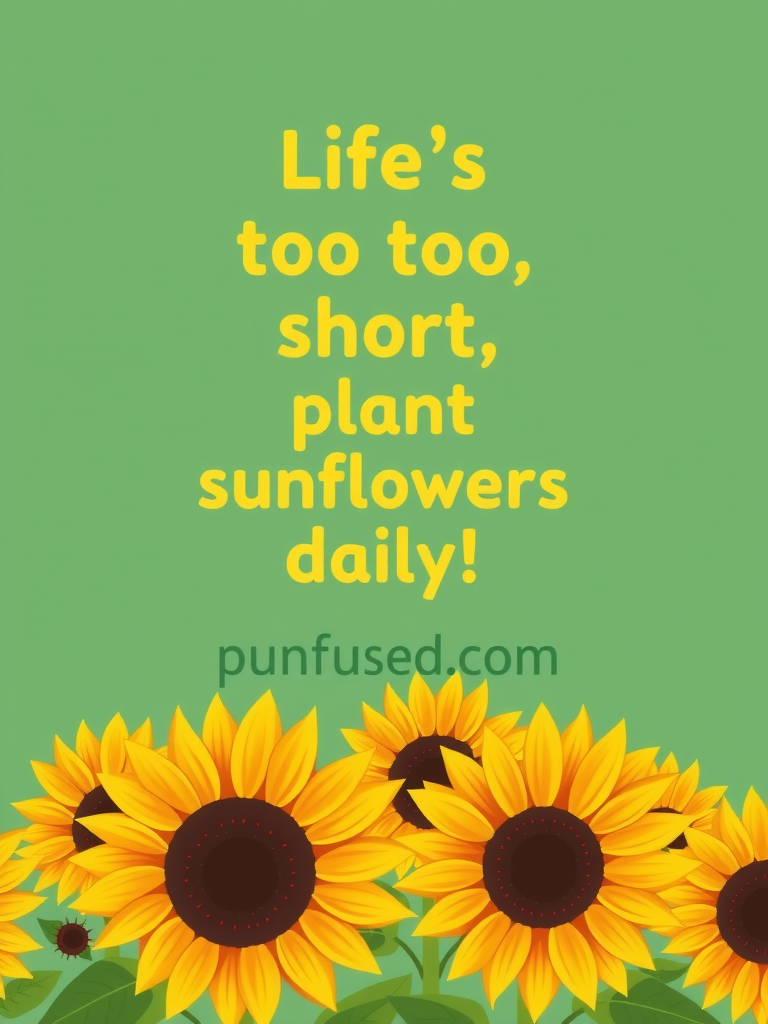 sunflower puns