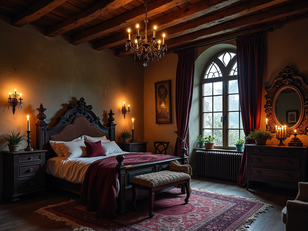 Embrace the Dark Elegance: Rustic Gothic Bedroom Ideas