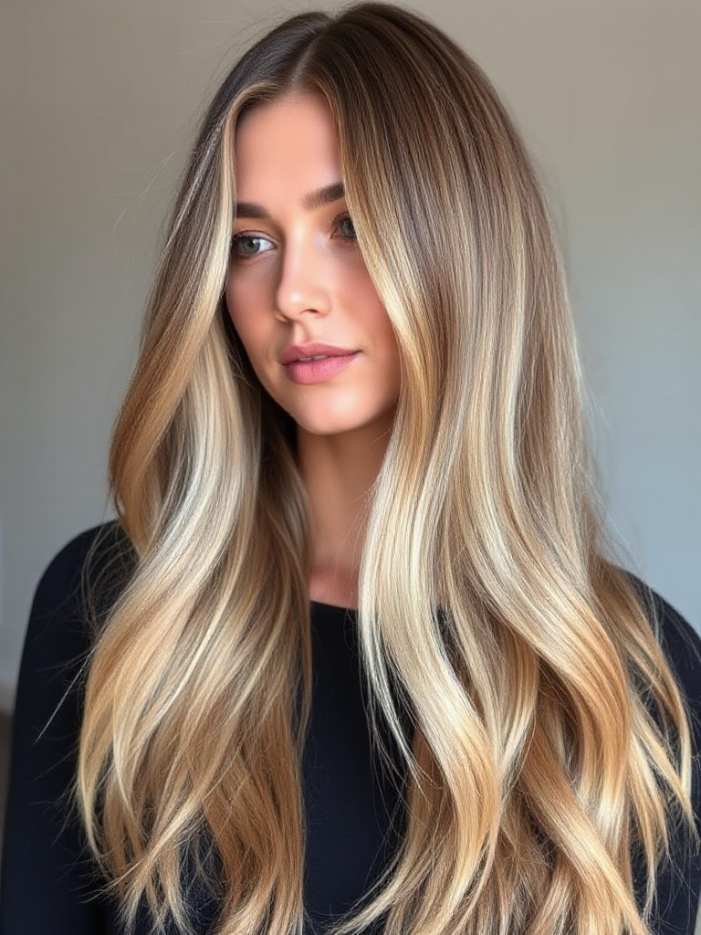 Long Hair with Highlights