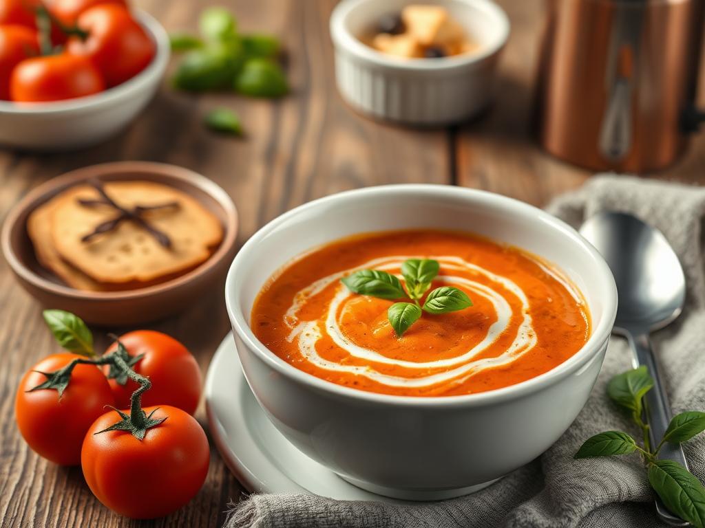 Image for Creamy Tomato Basil Soup