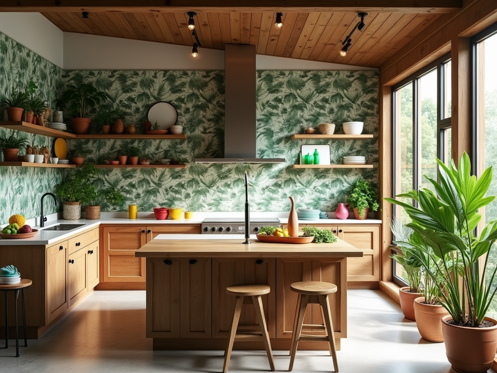 Transform Your Space: Tropical Kitchen Bliss 🌴🍽️