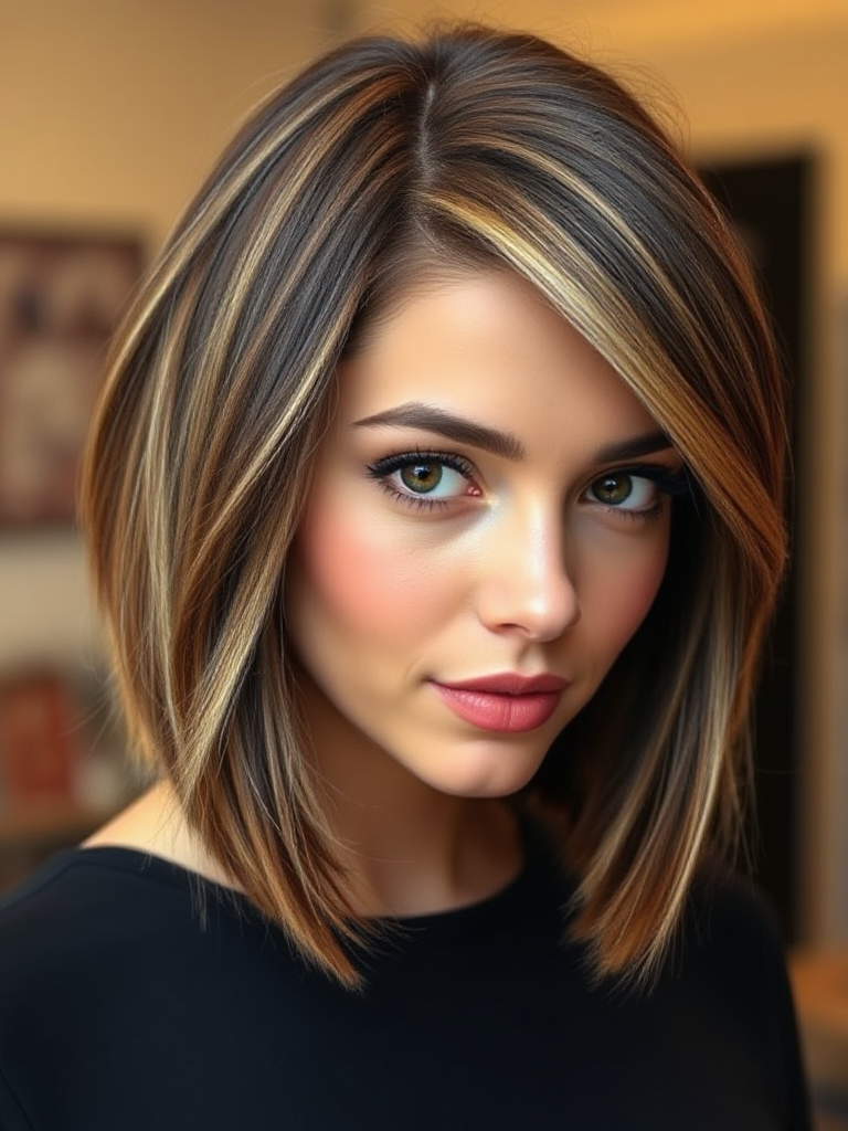 Chin-Length Blunt Bob