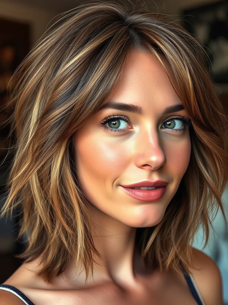 Shoulder-Length Hair with Layers