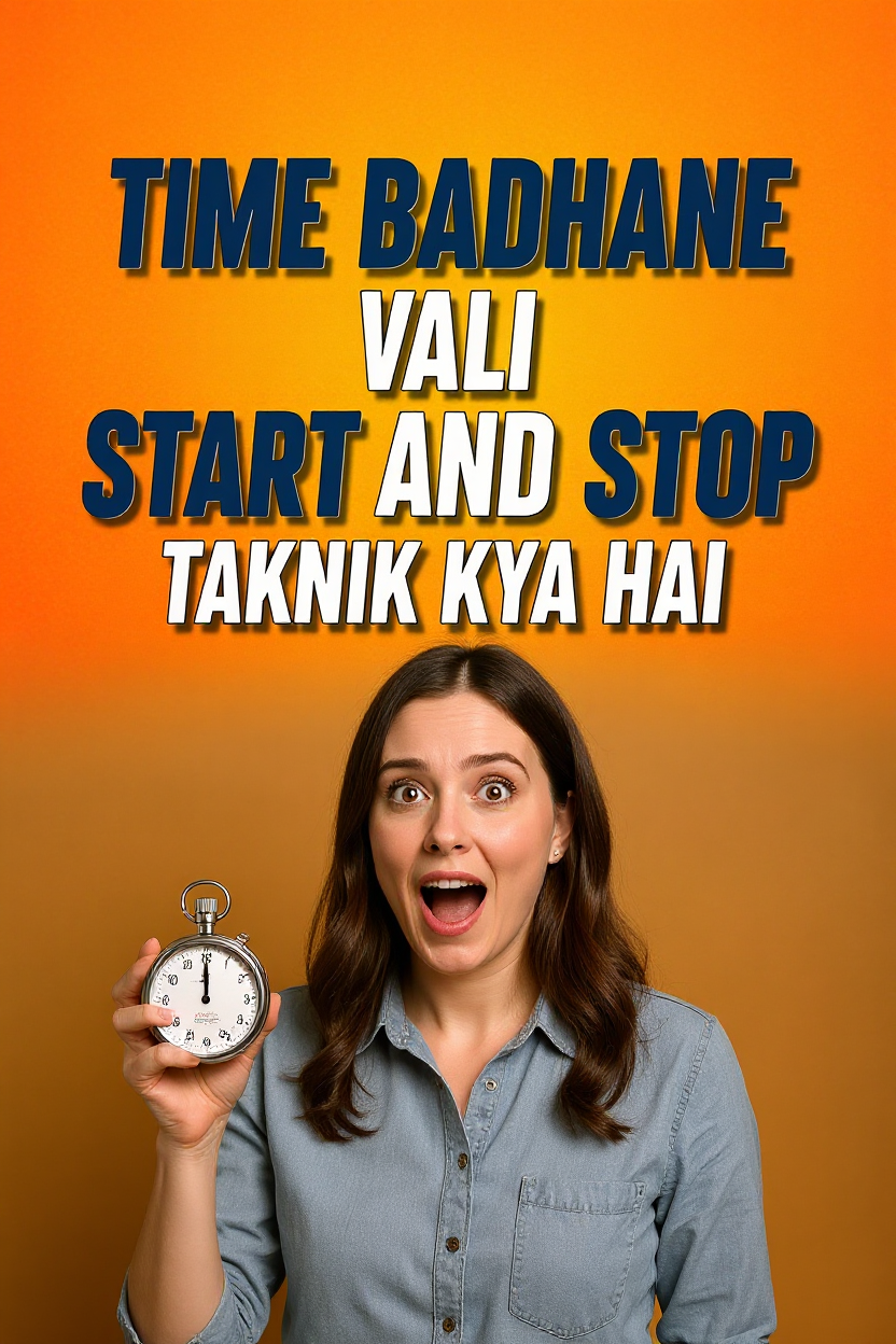 Time badhane vali start and stop taknik kya hai