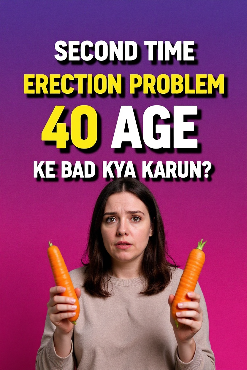 Second time erection problem 40 age ke bad kya karun?