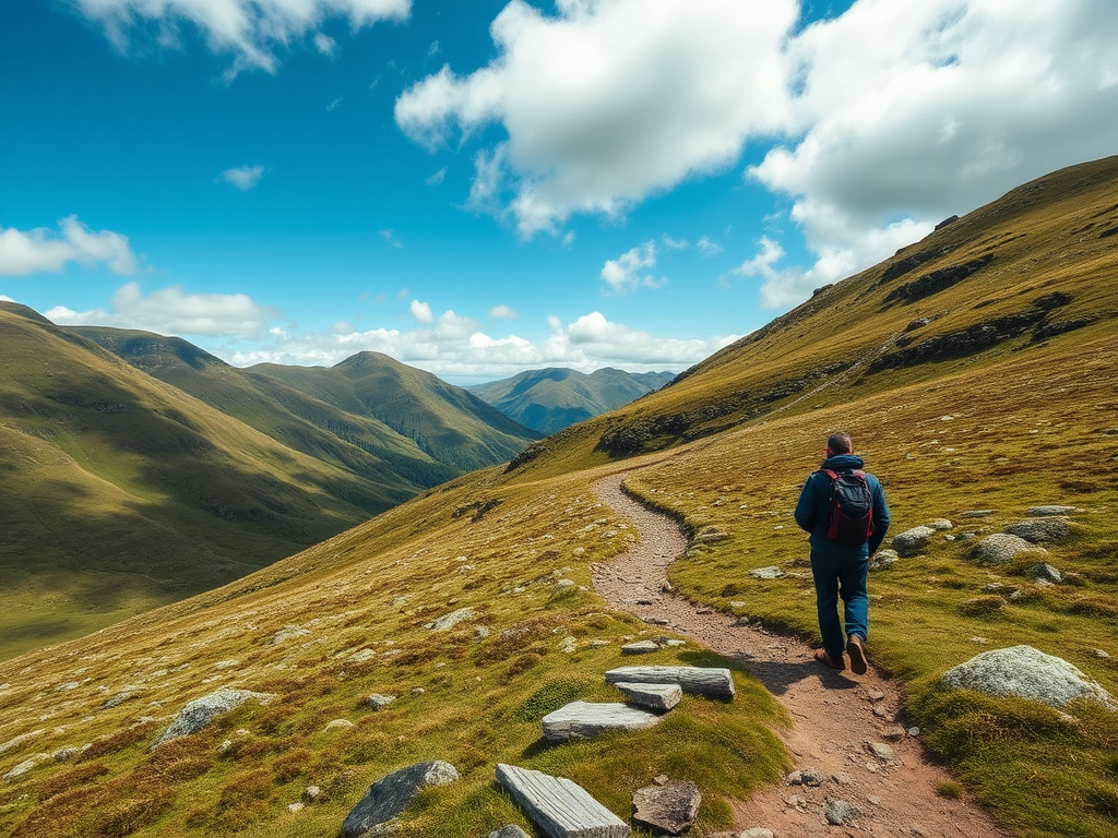 Mountain walk wales