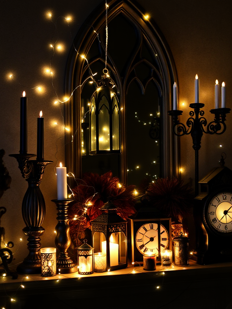 Gothic Mantel Decoration Ideas