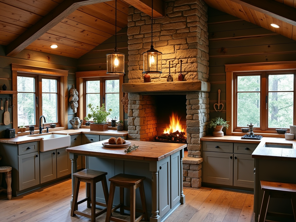 Cozy Rustic Cabin Kitchen Inspiration