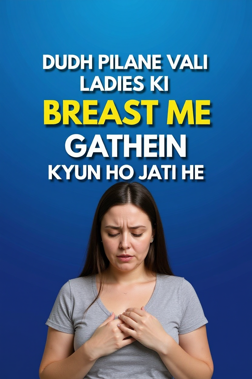 Dudh pilane vali ladies ki breast me gathein kyun ho jati he