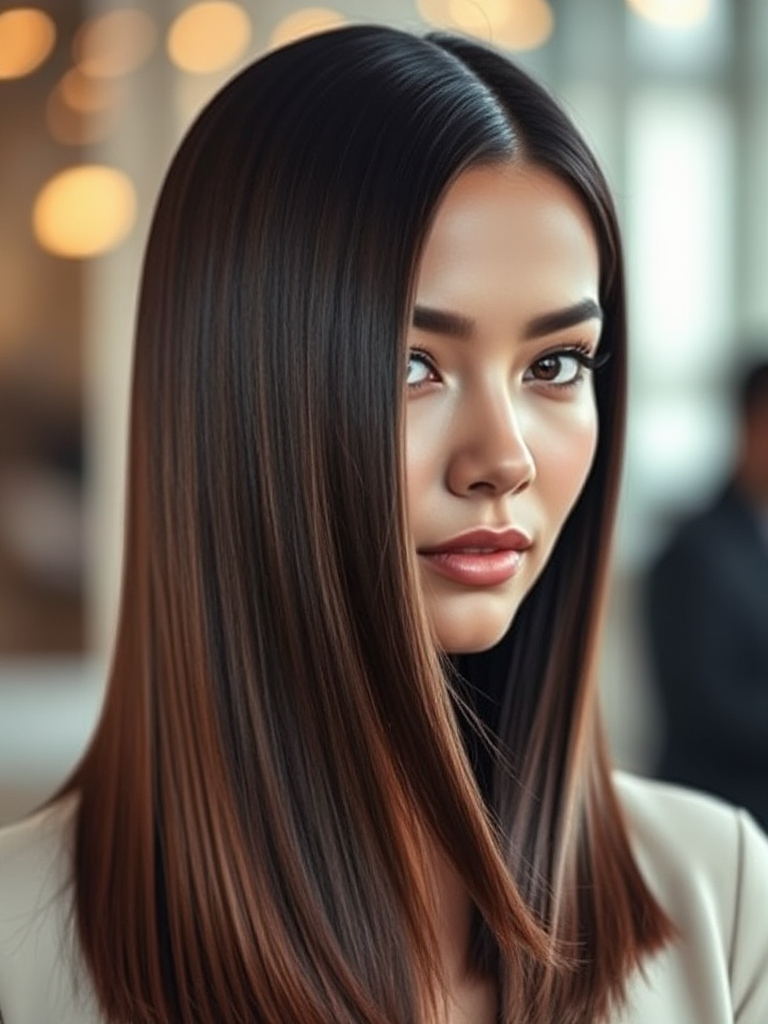 Long Hair with Face-Framing Layers