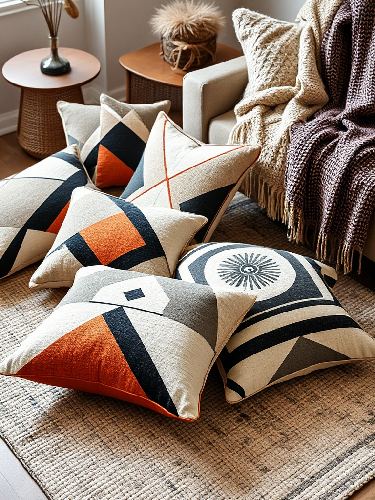 Floor Pillows Living Room Boho Style