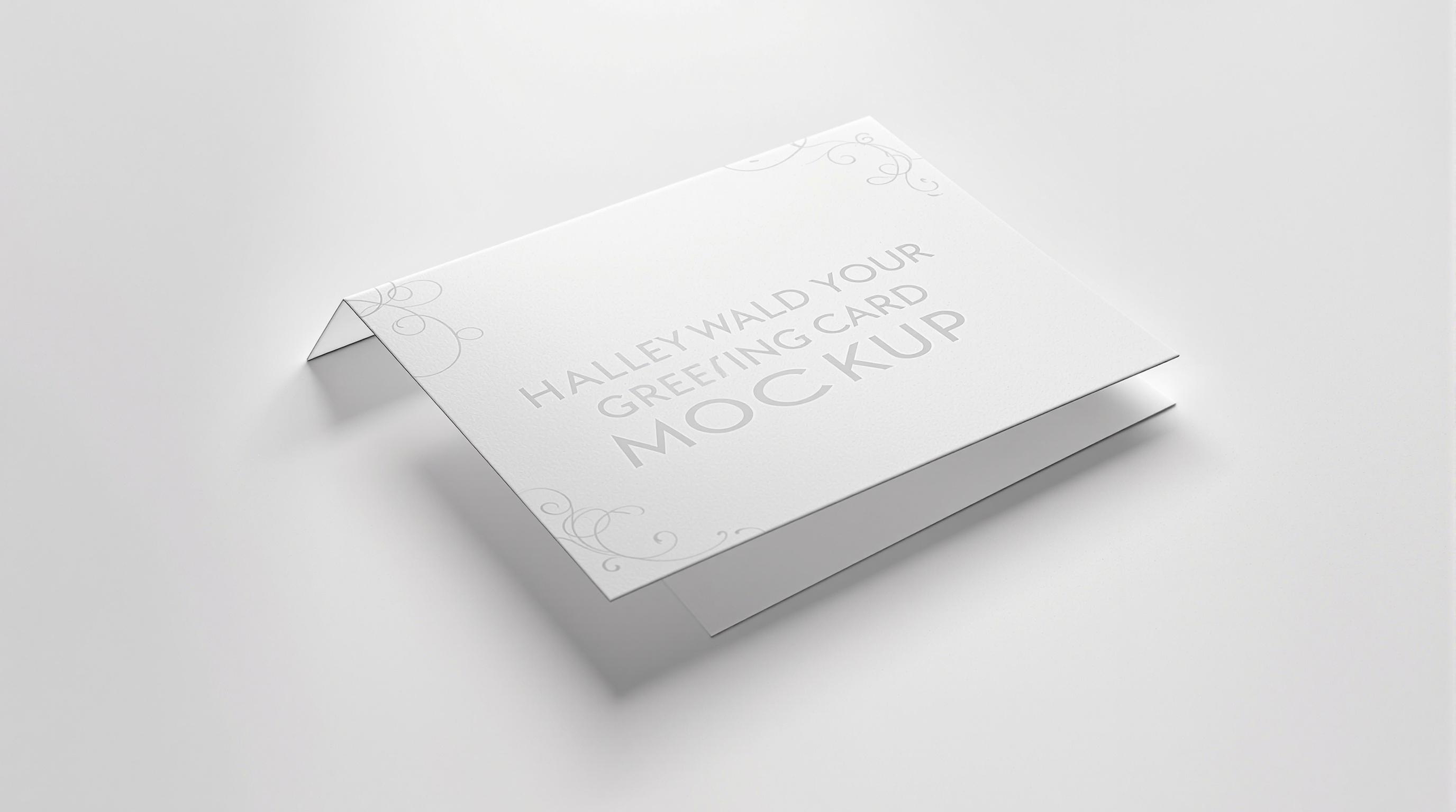 greeting card mock up