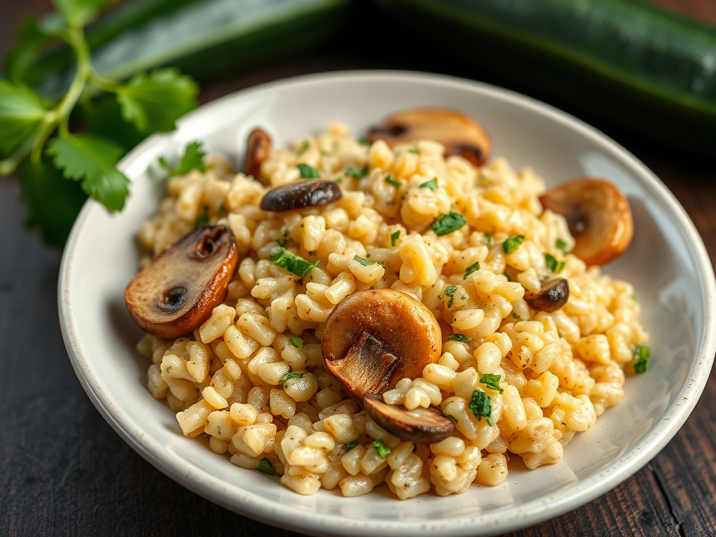 Image for Zucchini and Mushroom Risotto: