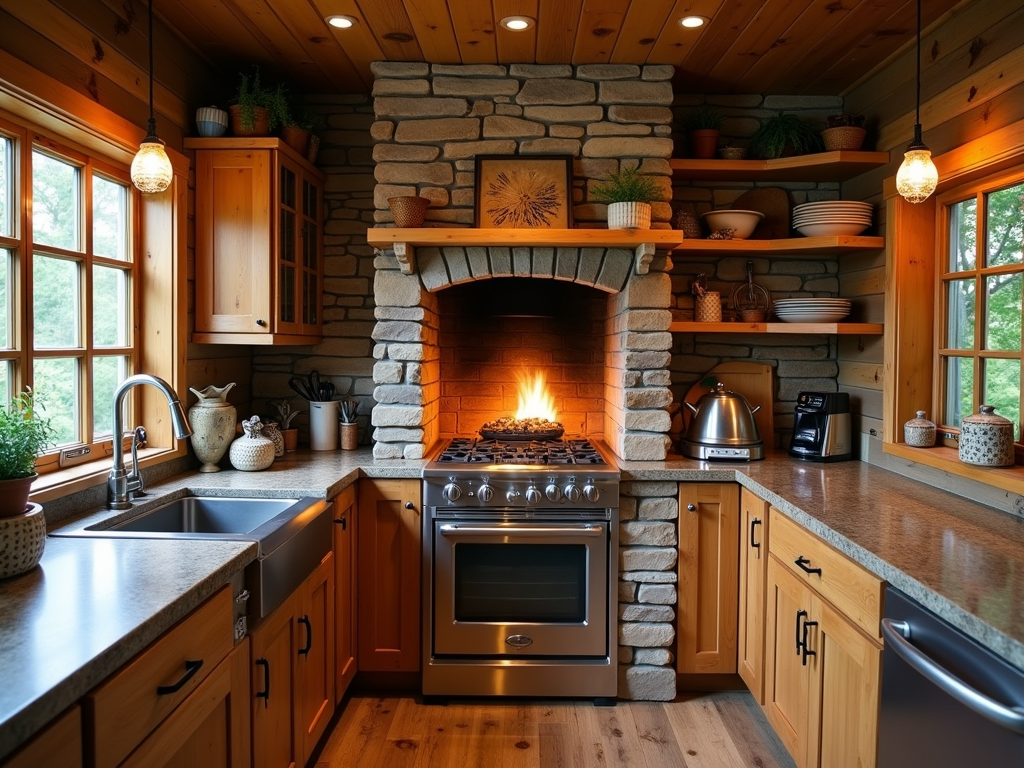 Budget-Friendly Rustic Cabin Kitchen Inspiration