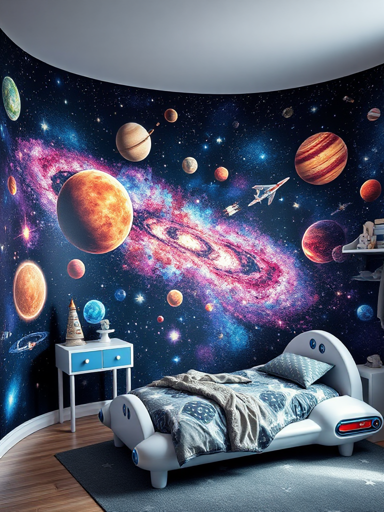 Space Themed Bedroom Ideas For Boy Toddlers