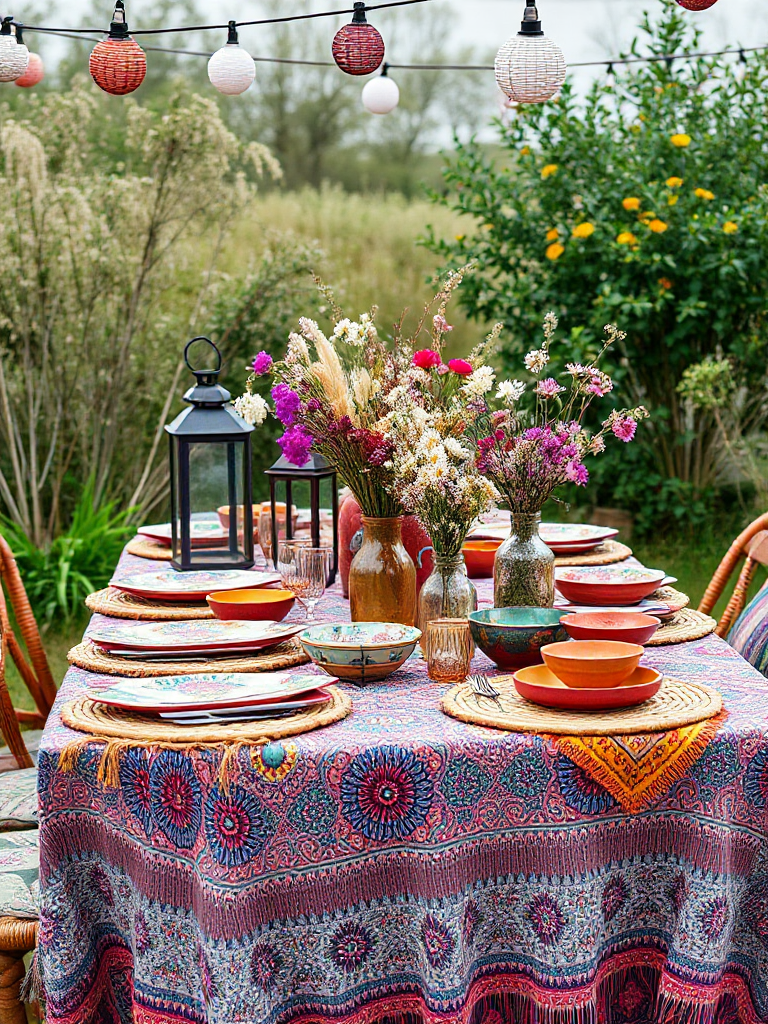 Boho Birthday Backdrop Ideas