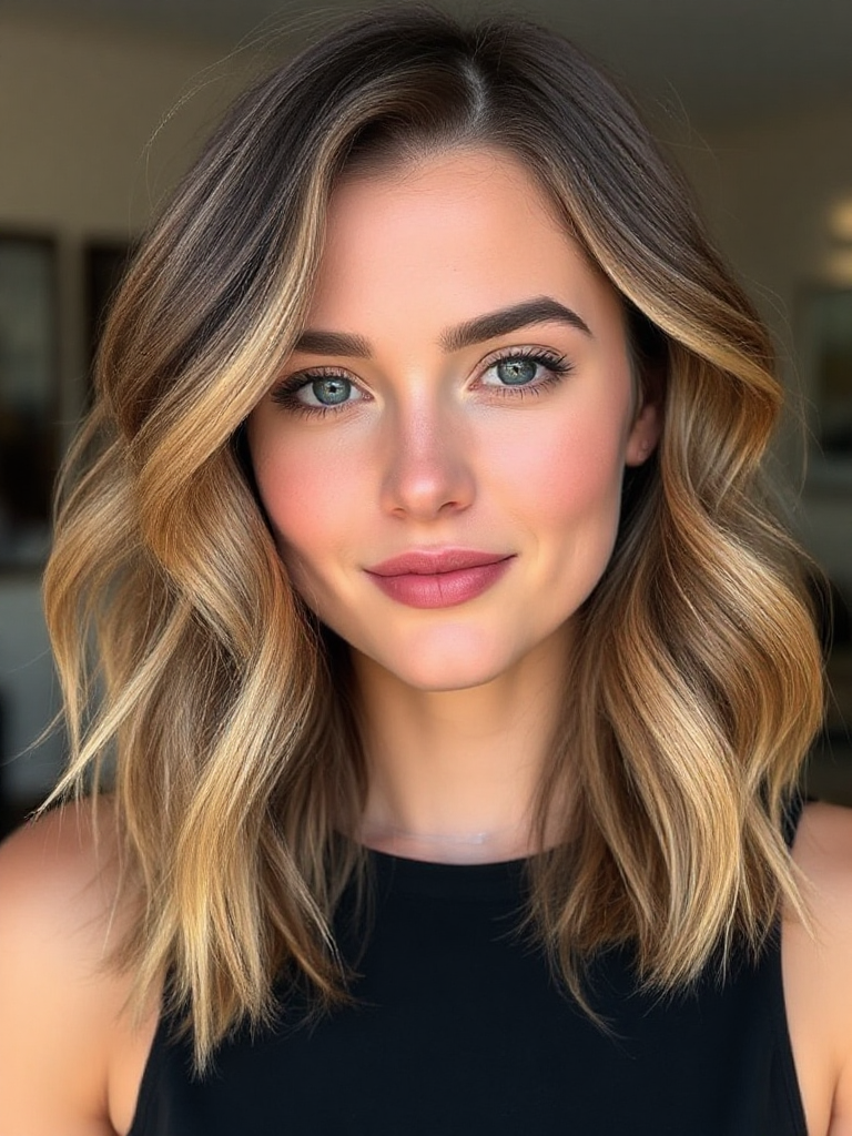 Medium-Length Straight Haircuts