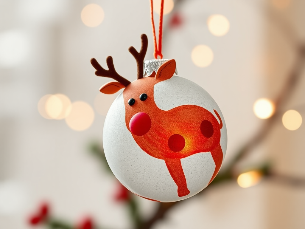 Image for Reindeer Handprint Ornaments: