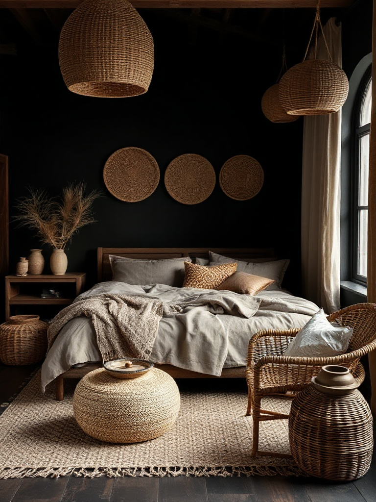 Dark boho bedroom sanctuaries