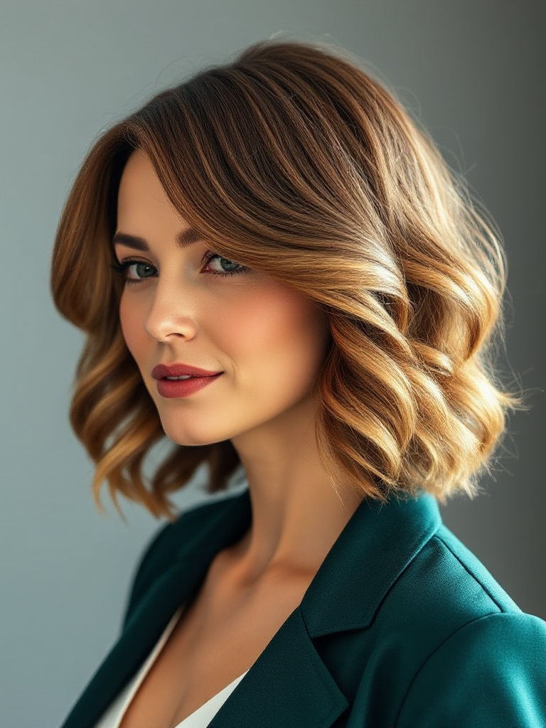 Shoulder-Length Wavy Hairstyles