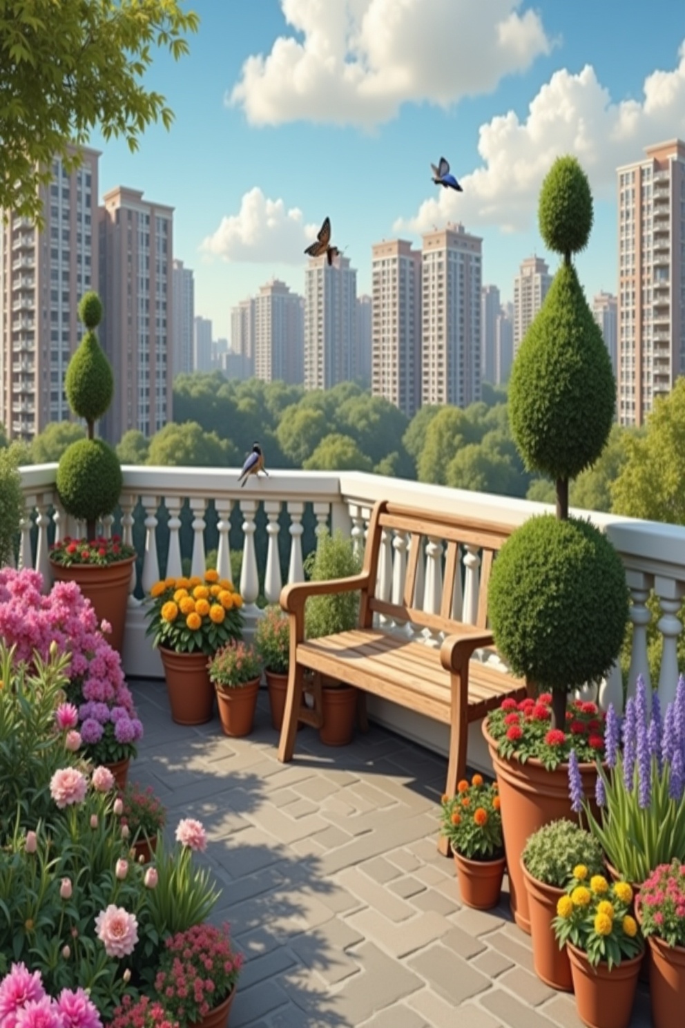 Captivating Terrace Garden Imagery