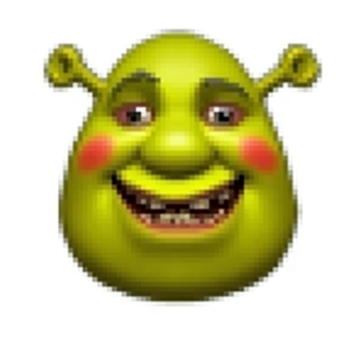 Shrek from the movie Shrek, Pixel art