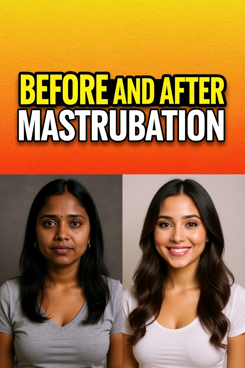 Before and after mastrubation