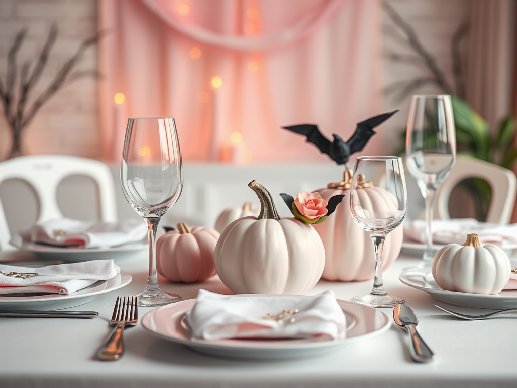 Image for Pastel Halloween Table Setting