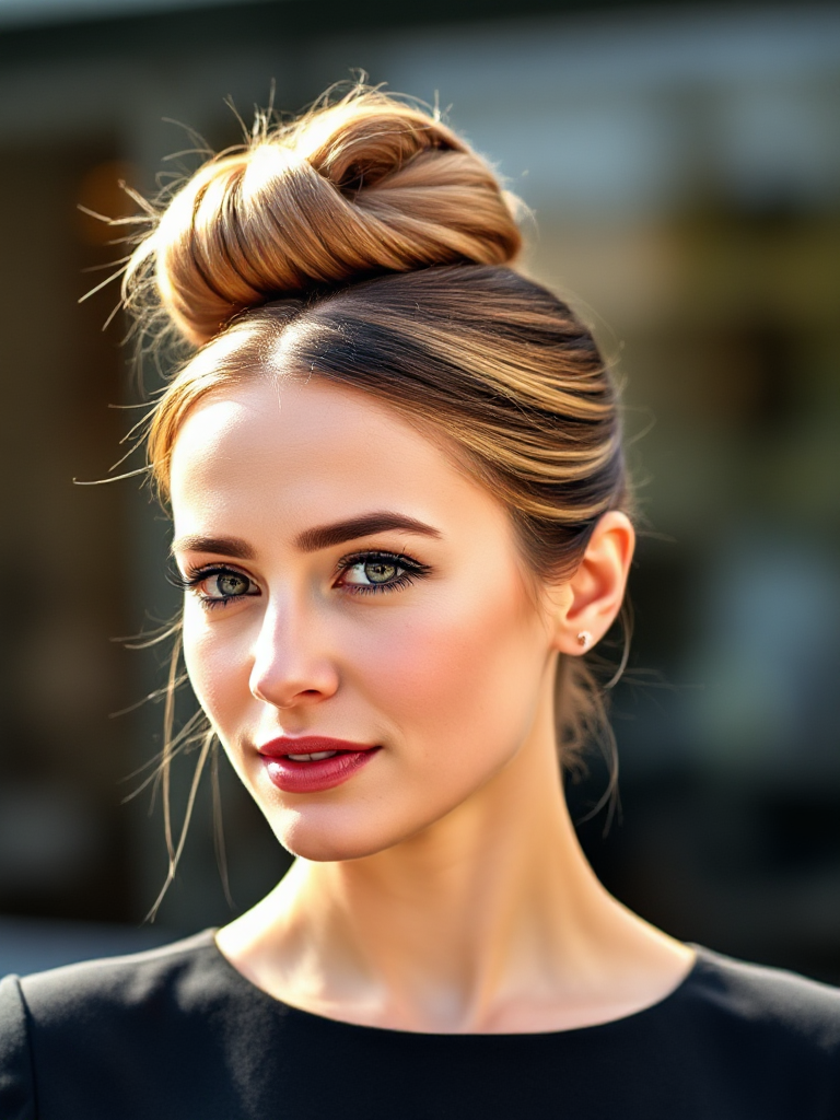 Sleek High Bun