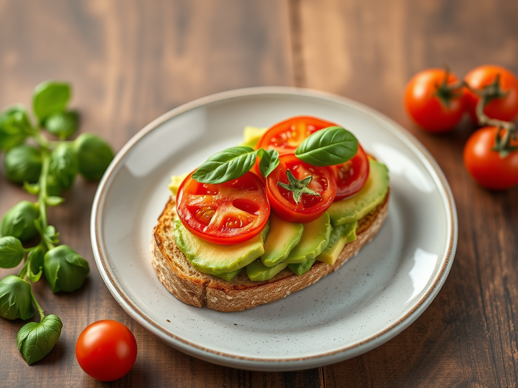 Image for Tomato and Avocado Toast