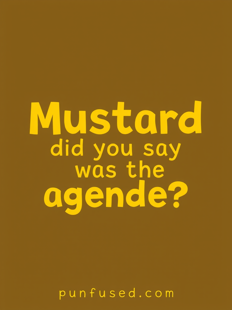 mustard puns