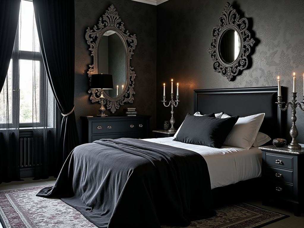 Enchanting Modern Gothic Bedroom Decor Ideas