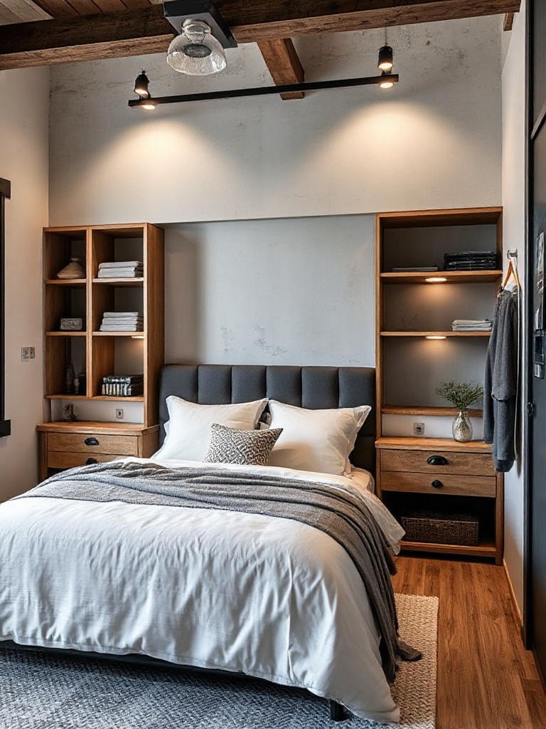 Modern industrial bedroom ideas