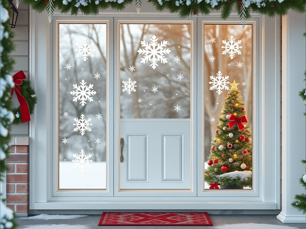 Image for Snowflake Window Decals: