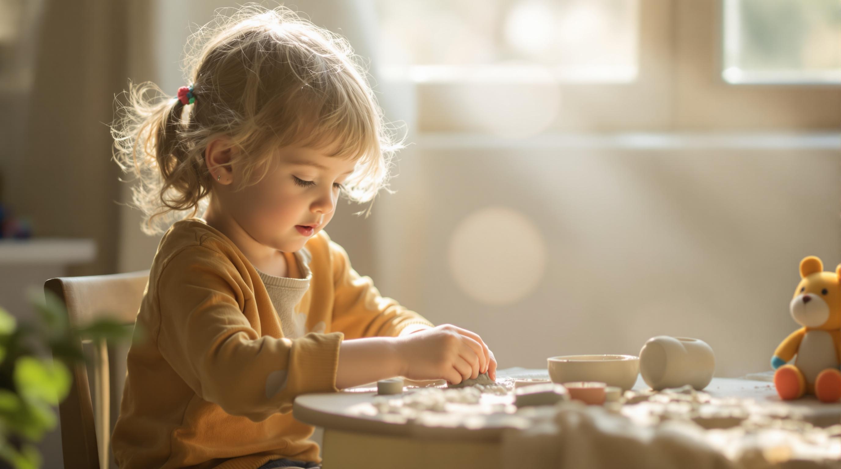 Calm Child Playing