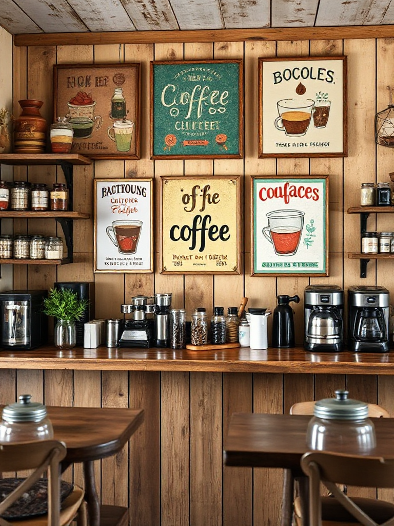 Farmhouse coffee bar ideas