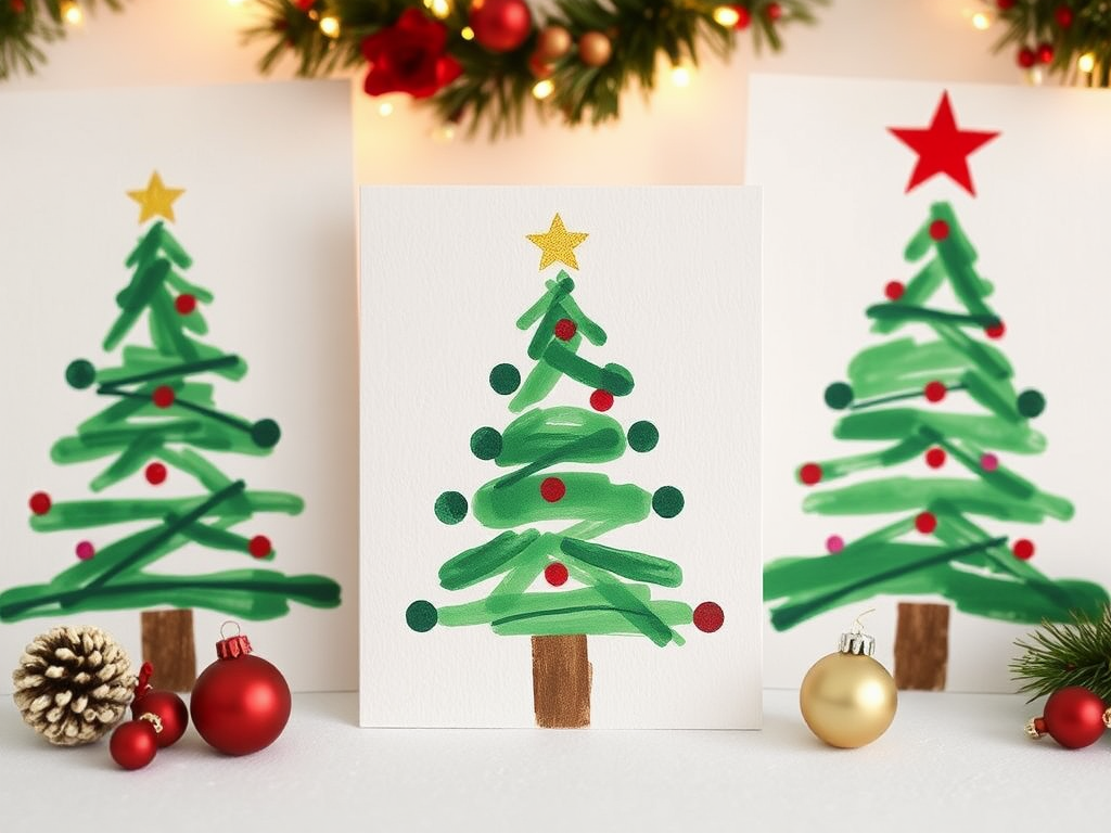 Image for Handprint Christmas Tree Cards: