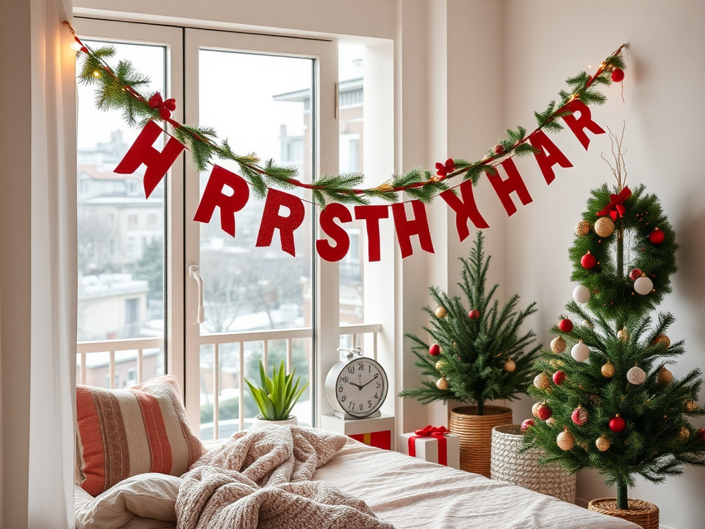 Image for Hang a Christmas Banner or Bunting: