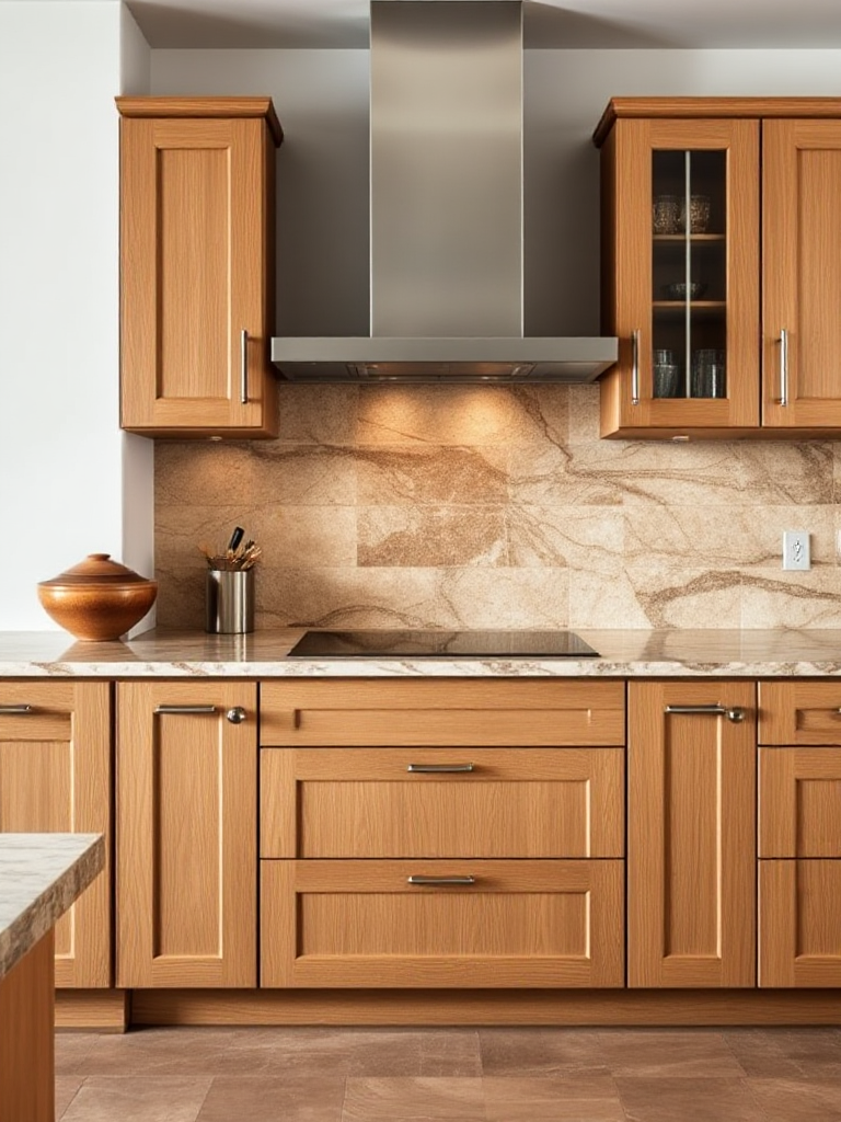 Kitchen Backsplash Ideas With Oak Cabinets