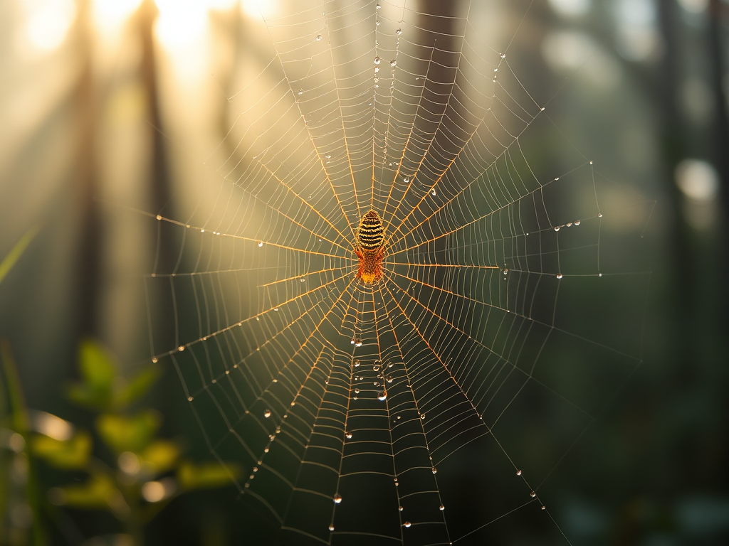 orb weaver web